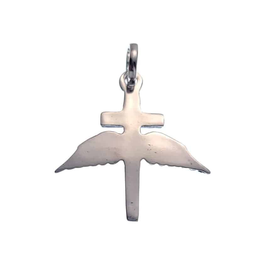 Colgante espada del Arcángel San Miguel en Plata 925 de 2,9 centímetros. - Imagen 5